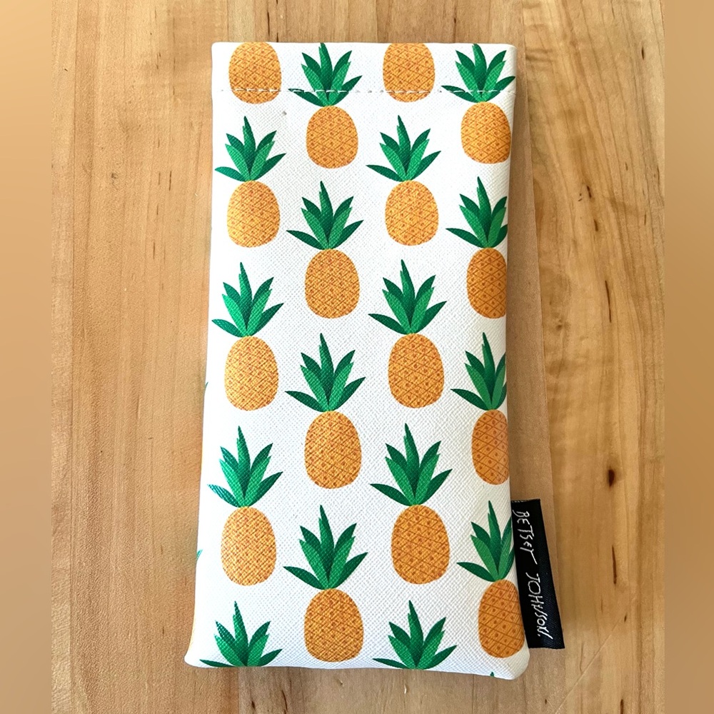 Betsy Johnson Pineapple Print Pouch